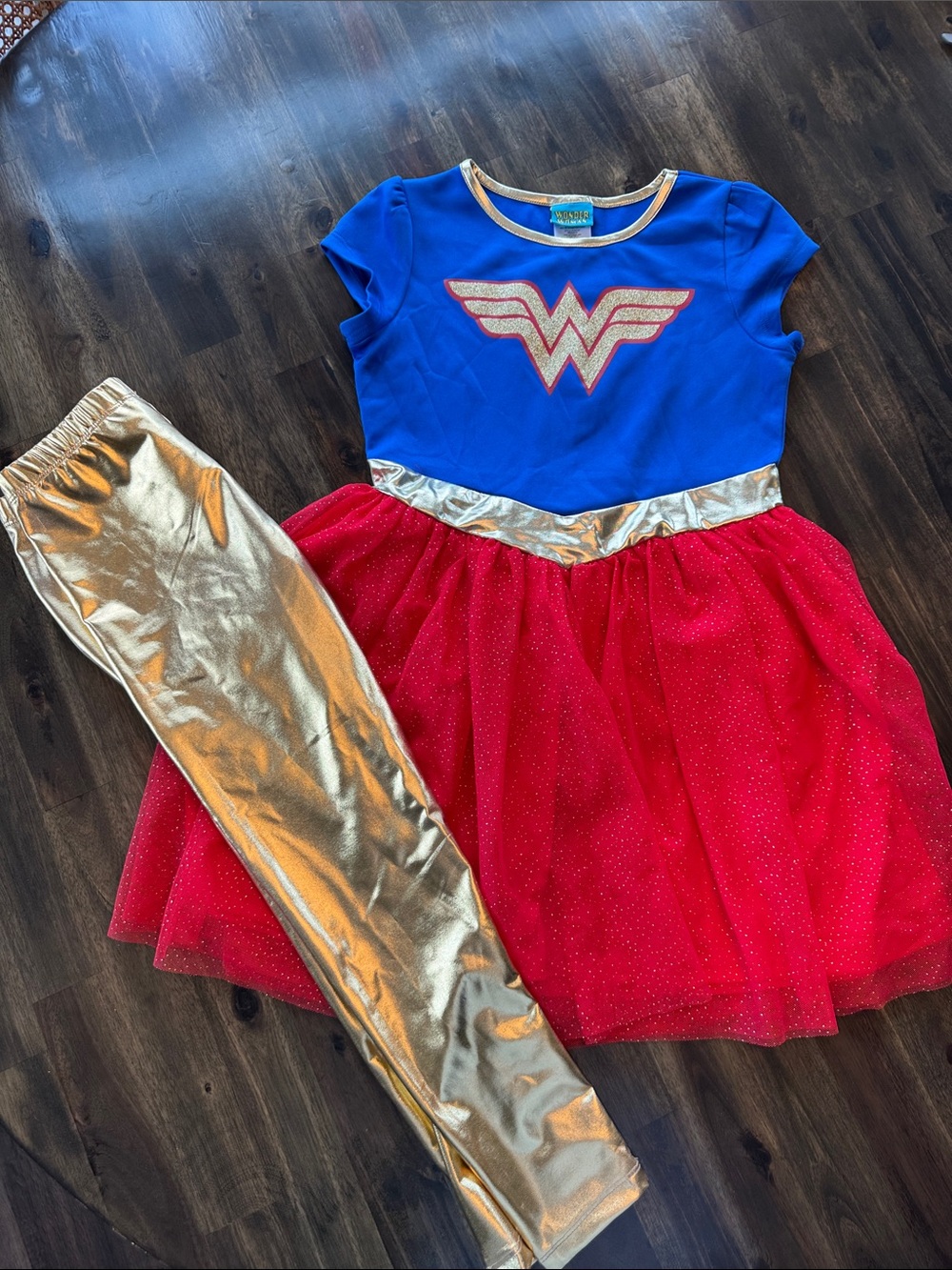 Wonder Woman DC Comics Jerry Leigh Costume Dress Set M 10/12